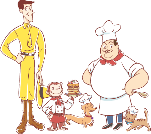 おさるのジョージ　ホットサンドメーカー キュリアスジョージ Curious George Kitchen