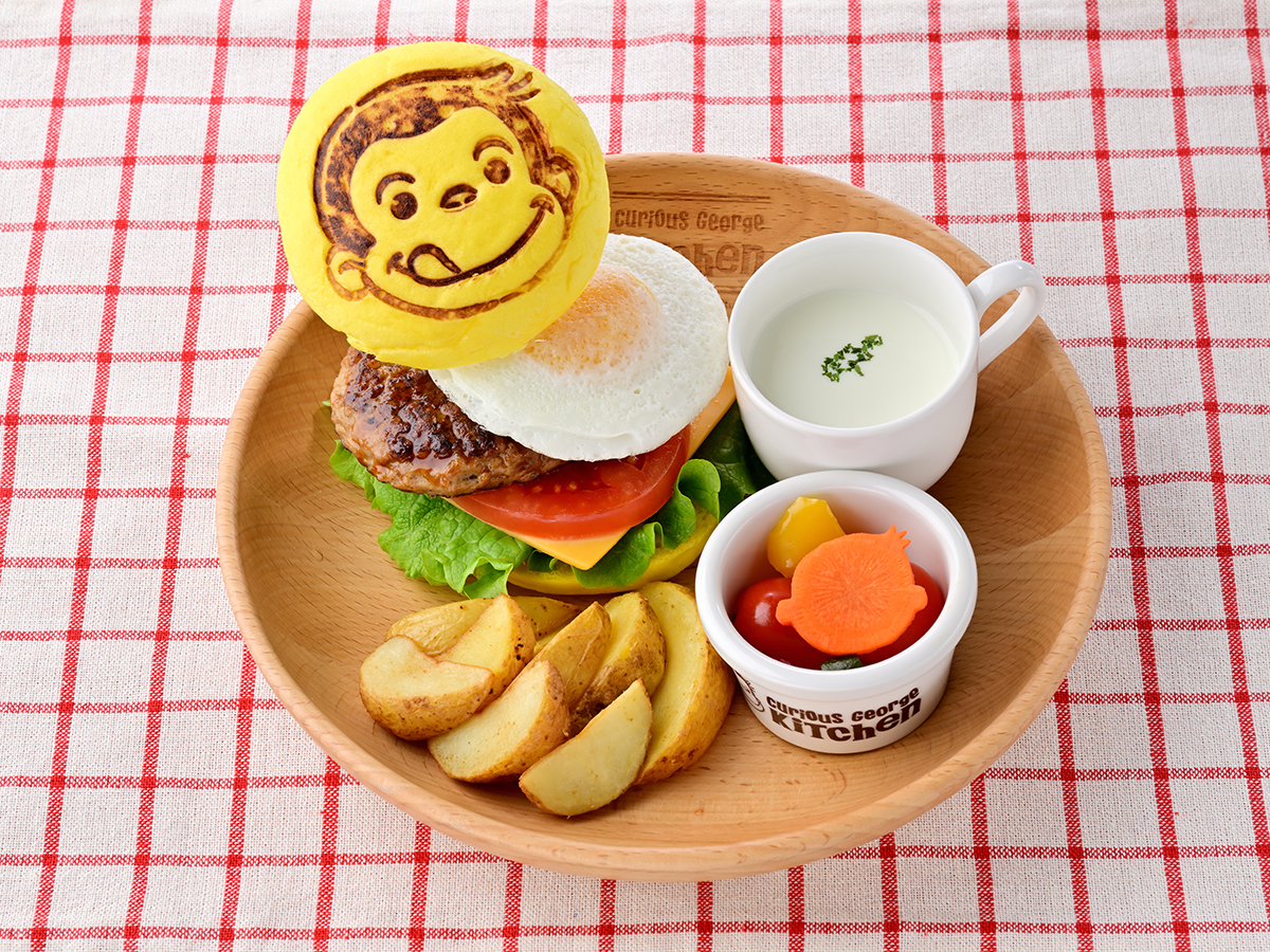 にっこりえがおの♪目玉焼きバーガープレート