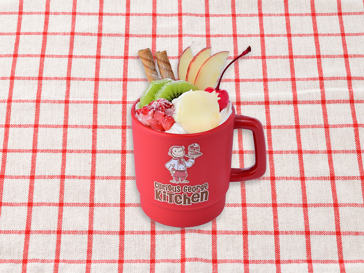 たっぷりまんぞく！プリンアラモード 【スーベニアカップ付き】