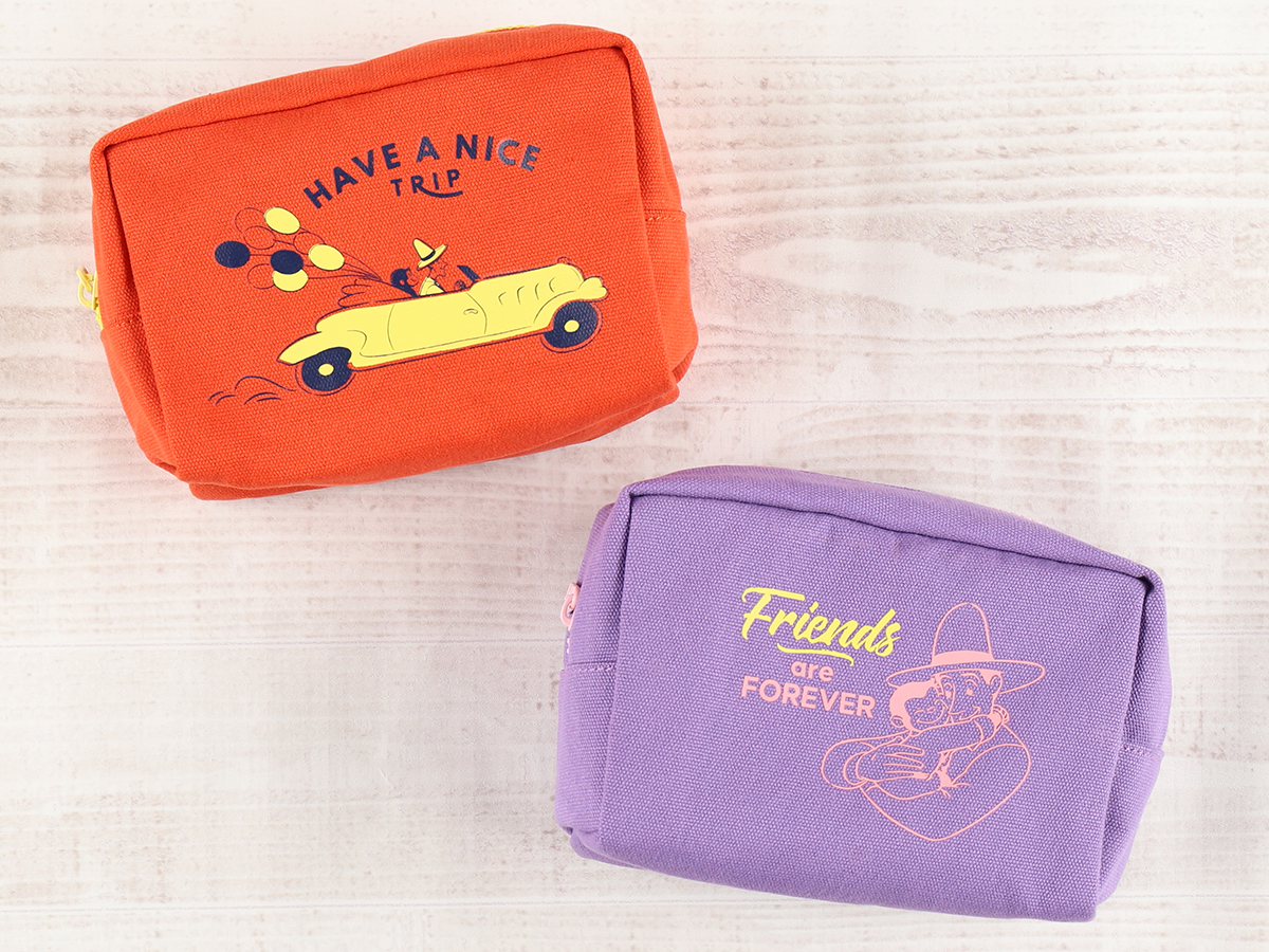 【博多先行発売】カラーポーチ　（Purple／Red）