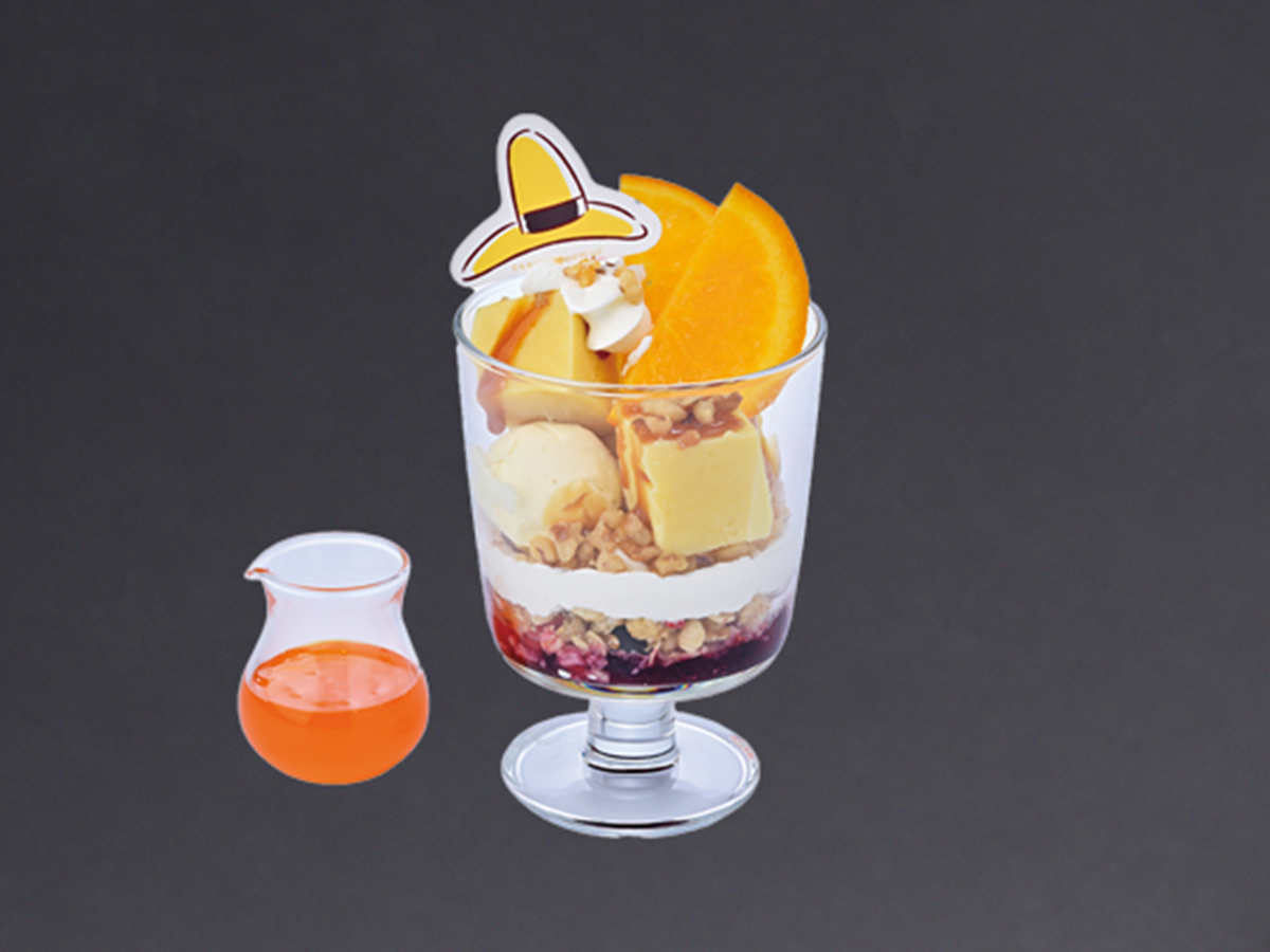 【毎日17:00～提供】カタラーナ風プリンとオレンジのグラスパフェ